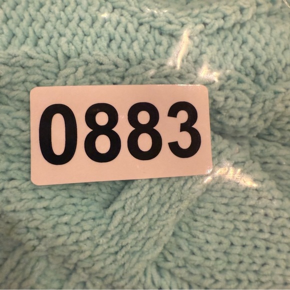 POL Cable Knit Sweater Women’s Small Open Back Tie Green Boho Colorful Pocket - Picture 10 of 10